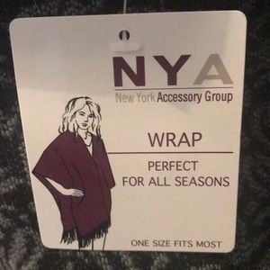 Brand new black and silver tinsel shawl